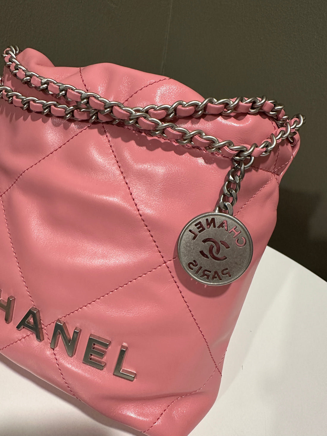Chanel 22 Mini Pink Calfskin
