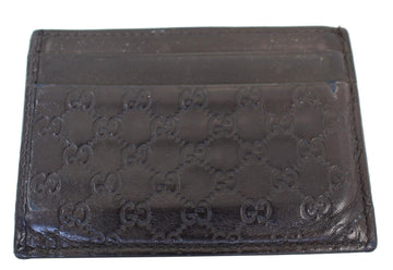 GUCCI Dark Brown Guccissima Embossed Leather  Case 282089