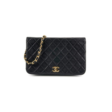 Chanel   Flap Clutch Shoulder Bag Black
