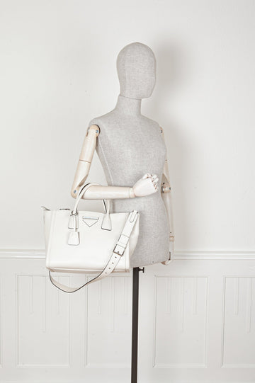 PRADA Concept Tote Bag White