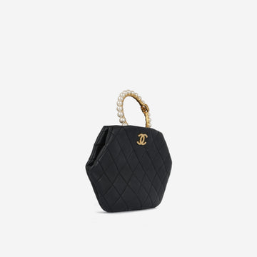 Chanel Pearl Crown Wristlet Clutch