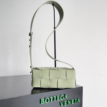 BV SMALL BRICK 24CM LIGHT GREEN LAMBSKIN House Of Sarah