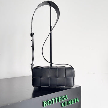 BV SMALL BRICK 24CM BLACK LAMBSKIN House Of Sarah Bags
