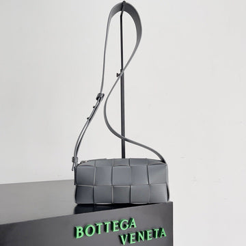 BV SMALL BRICK 24CM GREY LAMBSKIN by House Of Sarah