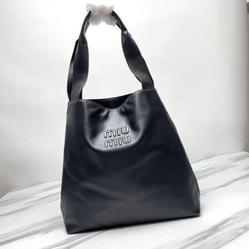 MIU 39 BLACK LEATHER HOBO BAG House Of Sarah