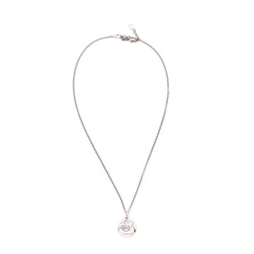 Gucci "Blind For Love" Necklace in Silver