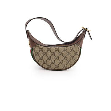 Gucci Mini Ophidia GG Supreme Half Moon Hobo