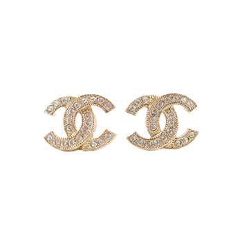 Chanel CC Crystal Earrings Costume Jewellery