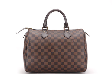 LOUIS VUITTON SPEEDY 30 (SN3171) DAMIER EBENE, NO KEYS, LOCK & DUST COVER