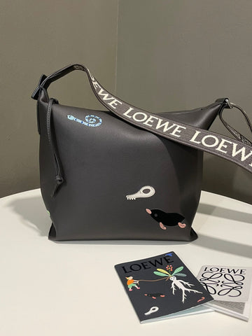 Loewe Mandragora Cubi Bag Dark Grey