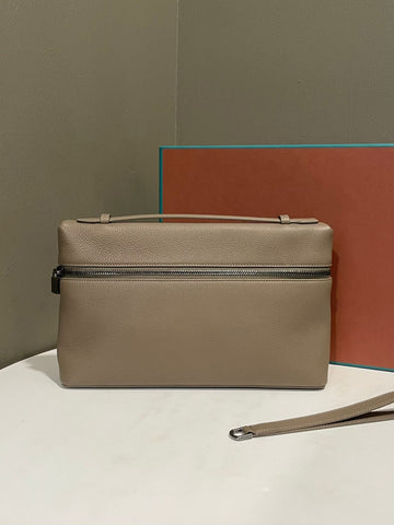Loro Piana Extra Pocket 29 Etoupe Grainy Calfskin
