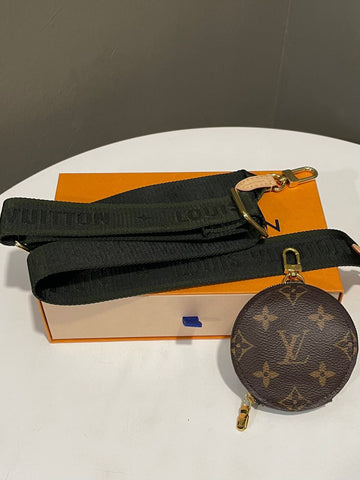 Louis Vuitton Bandouliere with Round Coin Pouch Classic Monogram Khaki