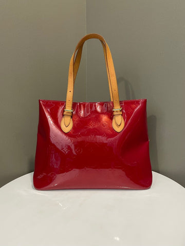 Louis Vuitton Brentwood Shoulder Bag  Red Vernis