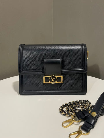 Louis Vuitton Dauphine MM Black Epi