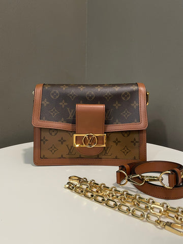Louis Vuitton Dauphine MM Monogram Reverse Canvas