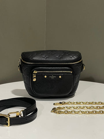 Louis Vuitton Mini Bum bag  Black Empreinte