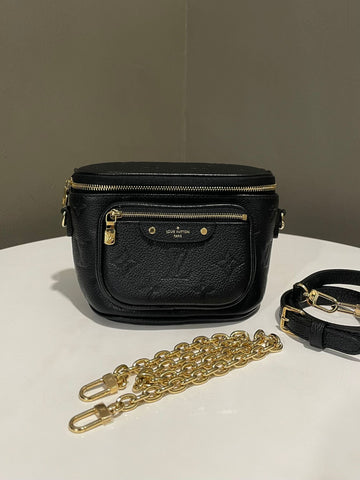Louis Vuitton Mini Bumbag  Black Empriente