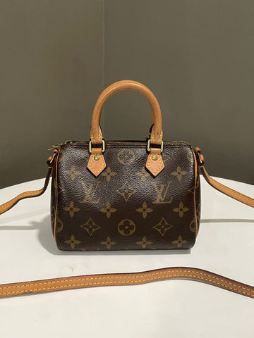 Louis Vuitton Nano Speedy Crossbody Bag Monogram