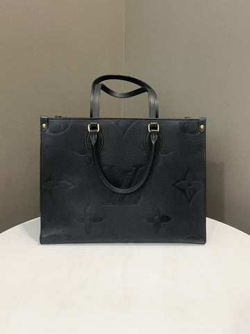 Louis Vuitton Onthego MM Black Empreinte