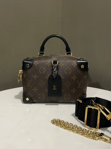 Louis Vuitton Petite Malle Souple Monogram / Black