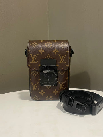 Louis Vuitton S-Lock Vertical Wearable Wallet  Black / Monogram