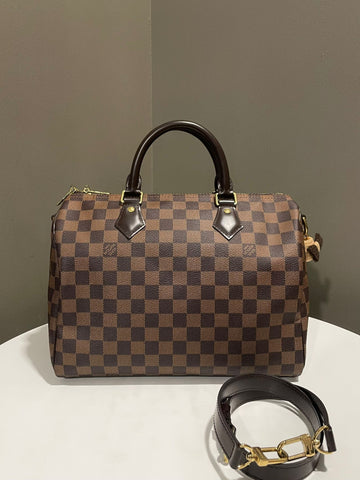 Louis Vuitton Speedy Bandouliere 30 Damier Ebene