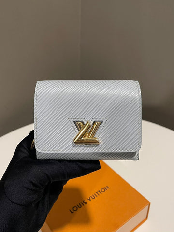 Louis Vuitton Twist Compact XS Wallet  Light Blue Epi