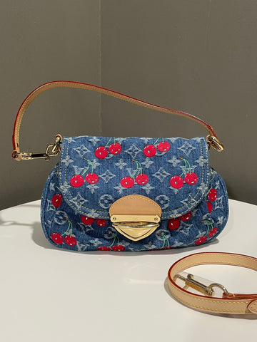 Louis Vuitton x Takashi Murakami Cherry Sunset Monogram Denim
