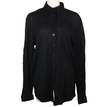 Fendi Wool Zucca Long Sleeve Shirt