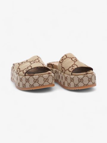 Gucci GG Platform Slide GG Supreme Canvas EU 36 UK 3