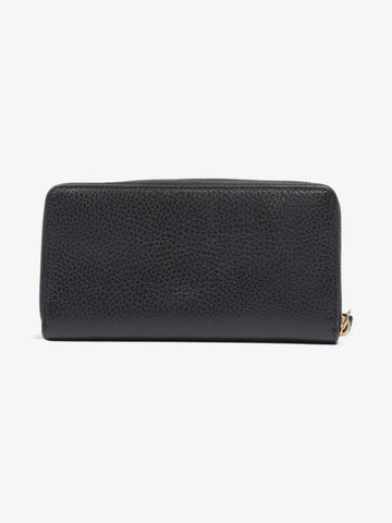 Gucci GG Marmont Zip Around Wallet Black / Gold Leather