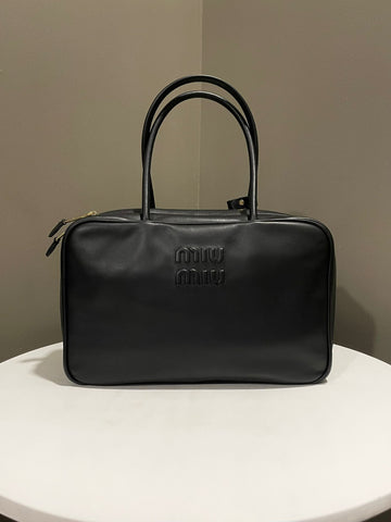 Miu Miu Beau Leather Bag Black
