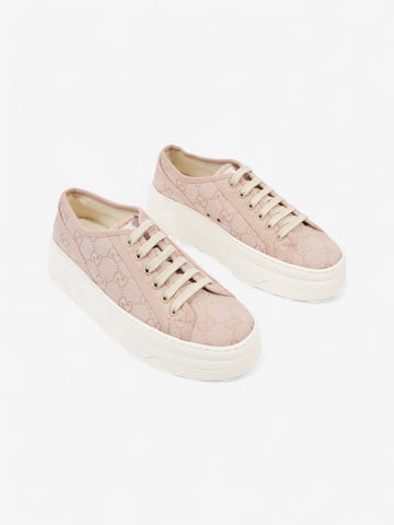 Gucci GG Tennis 1977 Sneakers Pink Canvas EU 39 UK 6