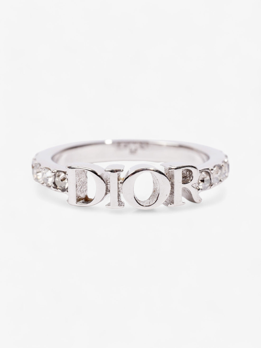 Christian Dior Dio(r)evolution Ring Silver / Crystal Base Metal Medium (Circumference - 53mm)