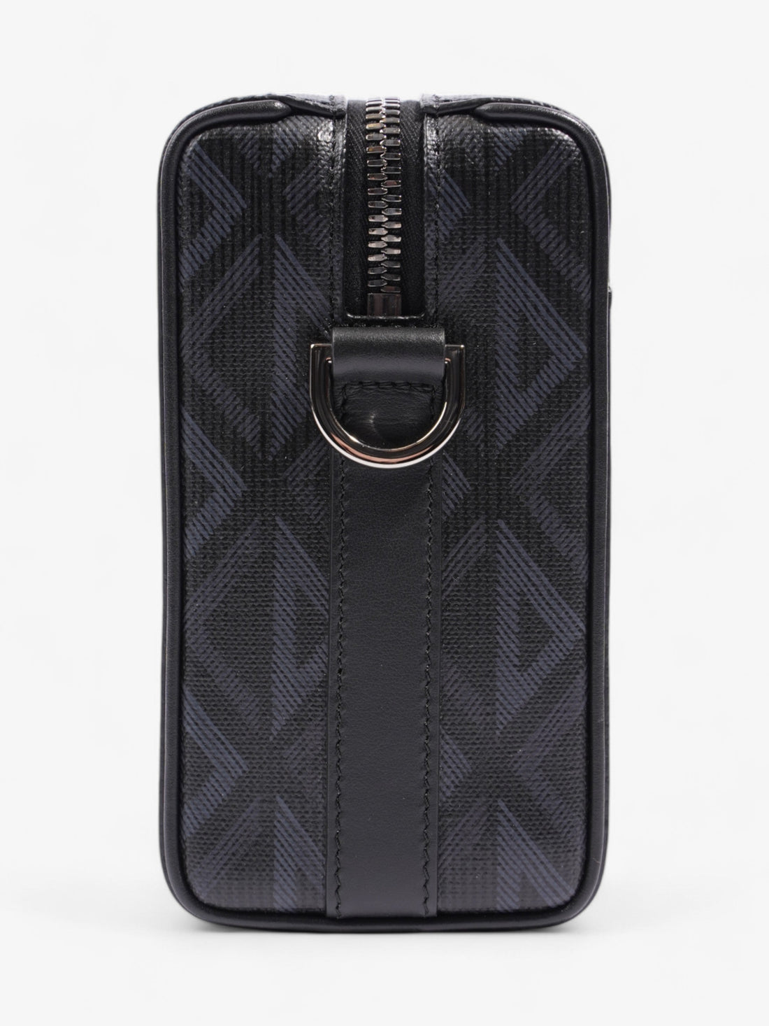 Christian Dior Lingot CD Diamond Bag Black / Navy Blue Canvas