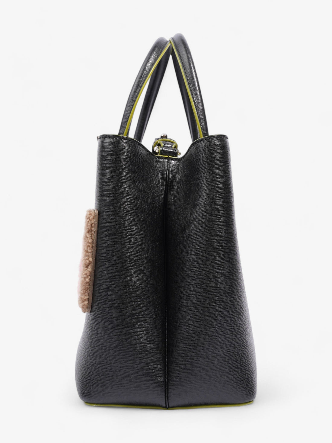 Fendi 2Jours Logo Bag Black / Multicoloured Leather Petite