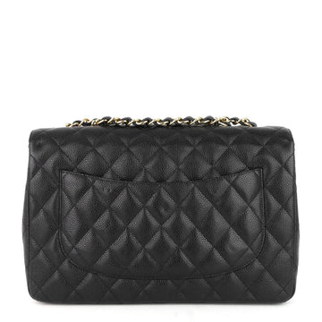 Chanel Classic Single Flap Jumbo Caviar Leather Bag