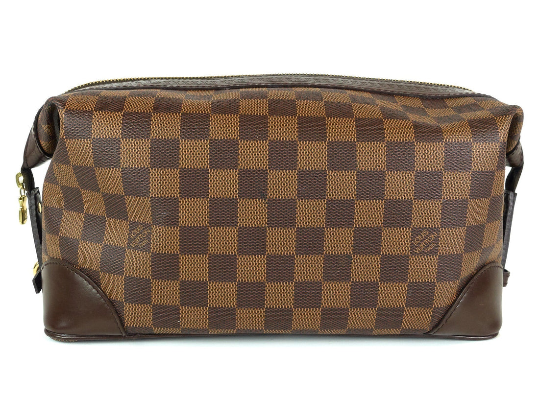 Louis Vuitto Trousse Vaslav Damier Ebene Canvas Clutch Bag
