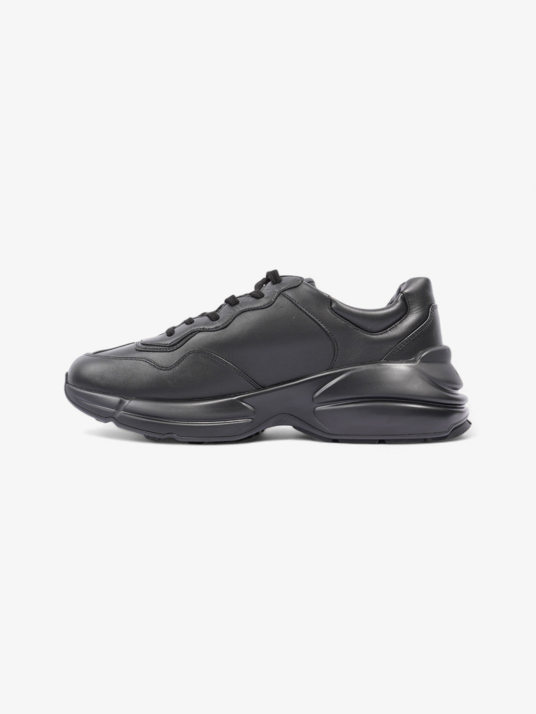 Gucci Rython Sneakers Black / White Leather EU 43 UK 9