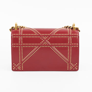 Christian Dior Diorama Burgundy Studded Crossbody Bag