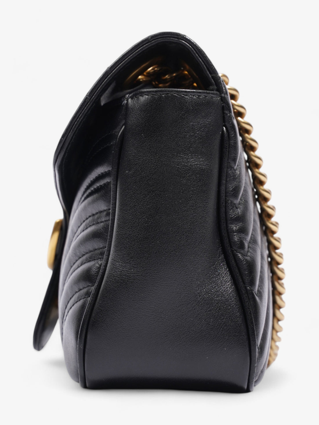 Gucci GG Marmont Black Matelasse Leather Small