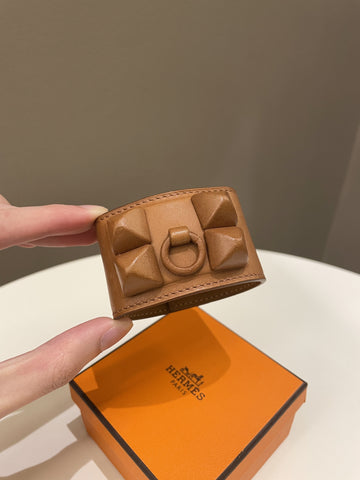 Hermes Shadow CDC Bracelet Brown