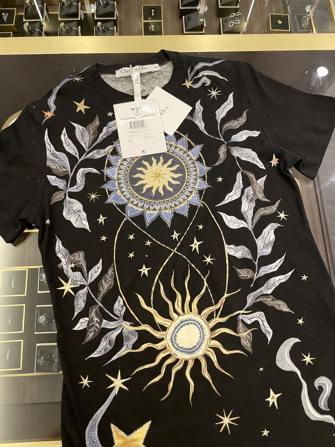 Dior Jadior Cut & Sew T-Shirt Black Printed Cotton