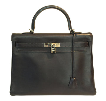 Hermès Kelly 35 Ebene Evergrain PHW
