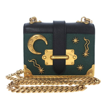 Prada Cahier Leather Crossbody Bag (SHG-32118)