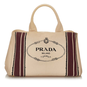 Prada Canapa Logo Canvas Handbag (SHG-28328)