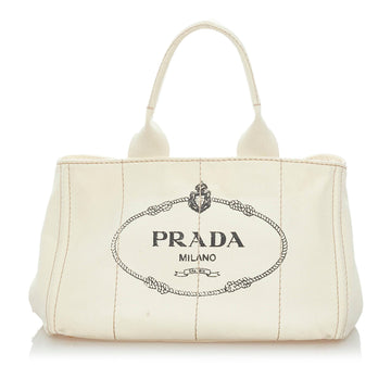 Prada Canapa Logo Canvas Handbag (SHG-32927)
