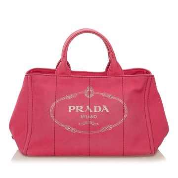 Prada Canapa Logo Canvas Satchel (SHG-34209)