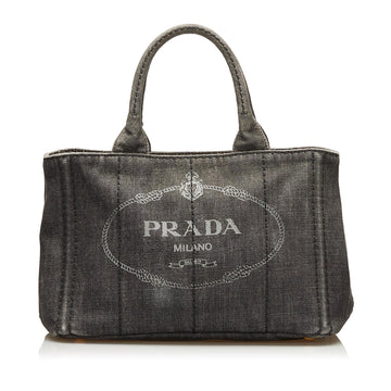 Prada Canapa Logo Satchel (SHG-35889)