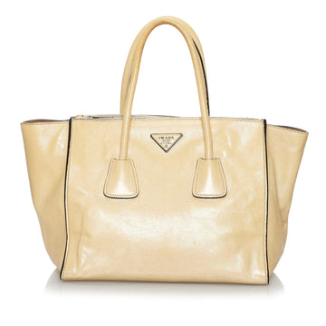 Prada Glace Calf Twin Pocket Leather Handbag (SHG-30215)